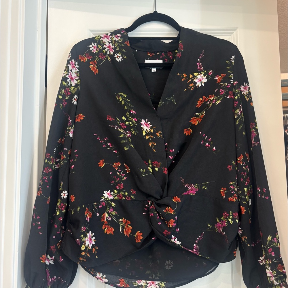 Heartloom Black Floral Blouse